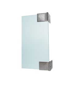 Juego de bisagras para puerta de cristal de 4 a 6 mm de espesor, cromo