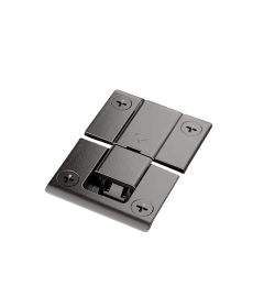 Bisagra KIMANA de 90º para puerta tipo secreter, color niquel negro