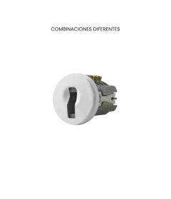 Cerradura LP-825, combinaciones diferentes, acabado blanco