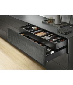 Cajón interno LEGRABOX pure altura M, color negro terra mate