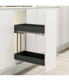 Extraíble para gabinete bajo K-LINE, color antracita