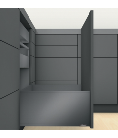 Cajón LEGRABOX pure altura F, color gris orión