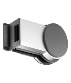 Contra placa Meroni, modelo FGL1 para puerta de cristal, cromo satinado