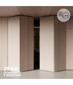 Sistema corredizo plegable FOLDING CONCEPTA 3 PUSH capacidad de carga 25kg, para 4 puertas de madera