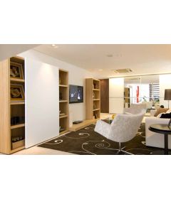 Sistema corredizo REGAL A 25 H FS de diseño frontal, para 1 puerta de madera