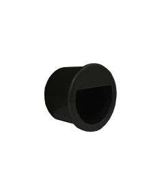 Jaladera HOLLOW ROUND para puerta corrediza, diámetro 34 mm, acabado negro