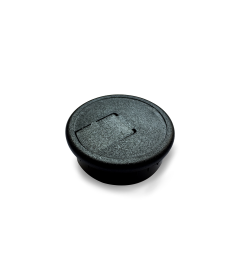 Pasacables de plástico para escritorio o mesa, de 55 mm x 20 mm x 50mm, color negro
