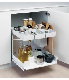 Extraíble de cocina KITCHEN TOWER para mueble de 600 mm, color blanco