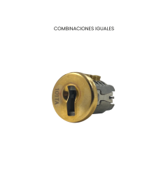 Cerradura LP-525, acabado latón. combinaciones iguales
