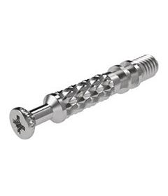 Perno rolado con grip con cuerda M6, acabado zinc