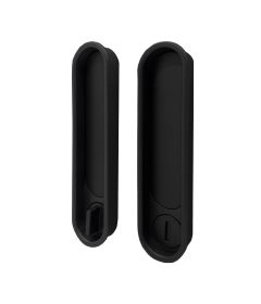 Jaladeras con perilla HOLLOW OVAL para puerta deslizable, acabado negro 