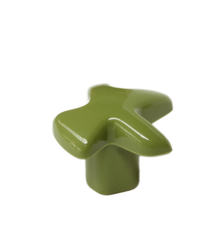 Pomo plástico verde