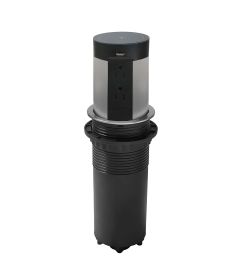 Multicontacto de torre Tower 100, 4 sockets, 2 puertos USB A, cargador inalámbrico, color negro