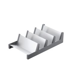 Especiero Blum AMBIA-LINE de acero inoxidable para organización de cajones de cocina