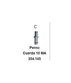 Perno Ø10mm para fijación de llanta DISKY2.