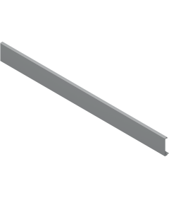 Pieza delantera para cajón interno TANDEMBOX antaro, longitud 1036mm para cortar, gris claro