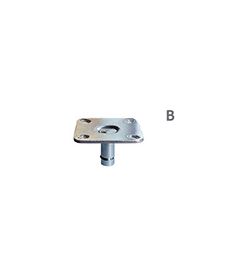 Placa de montaje para llanta DISKY2, dimensiones 47x47mm.