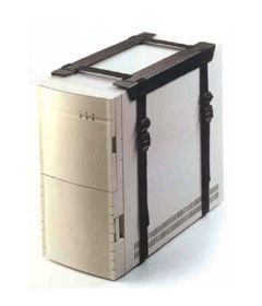 Porta CPU fijo con tirantes, cap 20 kg, ancho de 113 a 233mm, negro