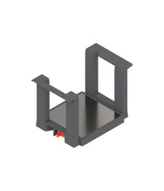 Porta platos Blum ORGA-LINE y AMBIA-LINE para organización de cajones de cocina, color gris