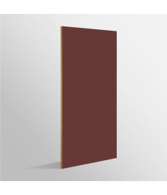 Tablero de MDF con laminado FENIX, Rosso Jaipur y trascara HPL Night Shade, formato 1.22 x 2.44 m
