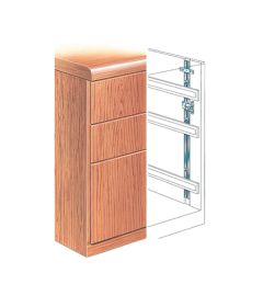 Sistema 150: Montaje lateral para varios cajones