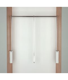 Mecanismo Colgador SERVETTO 3T, extensión de 750 a 1100 mm, capacidad de carga 10 kg, color blanco