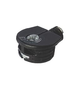 Sistema de unión QUICKLOCK para muebles de 1 pieza con tope, color negro