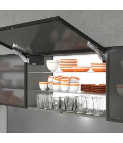AVENTOS HK top | Sistema abatible para apertura de puerta con cierre suave