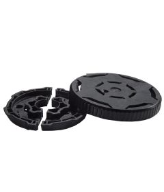 Sistema de unión STRIPLOX 180D 114 mm, para unión de dos cubiertas, color negro
