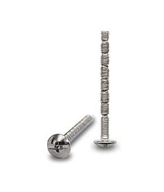 Tornillo recortable para jaladera  M4 x 45 mm, acabado zinc.