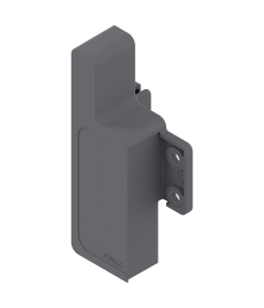Pieza de bracket frontal izquierdo METABOX, altura M, para cajón interno, gris