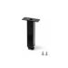 Pata para sistema YouK de 100 mm de alto, perfil 20 x 20 mm, color negro