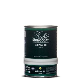 Aceite Rubio Monocoat OIL PLUS 2C (A+B) para superficies de madera, 350 ml